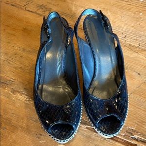 Stuart Weitzman black espadrilles